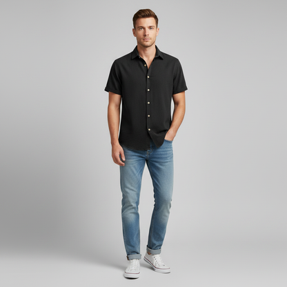 Men's Casual Summer Shirt | Lightweight Short Sleeve T-Shirt
