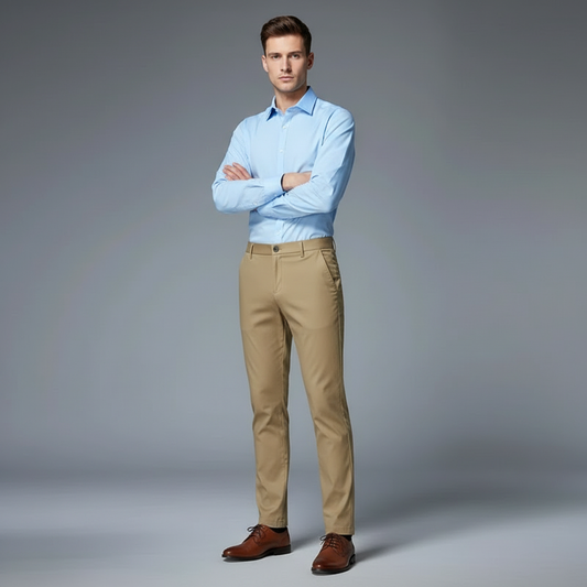 Saul | Men's Slim Fit Stretch Trousers