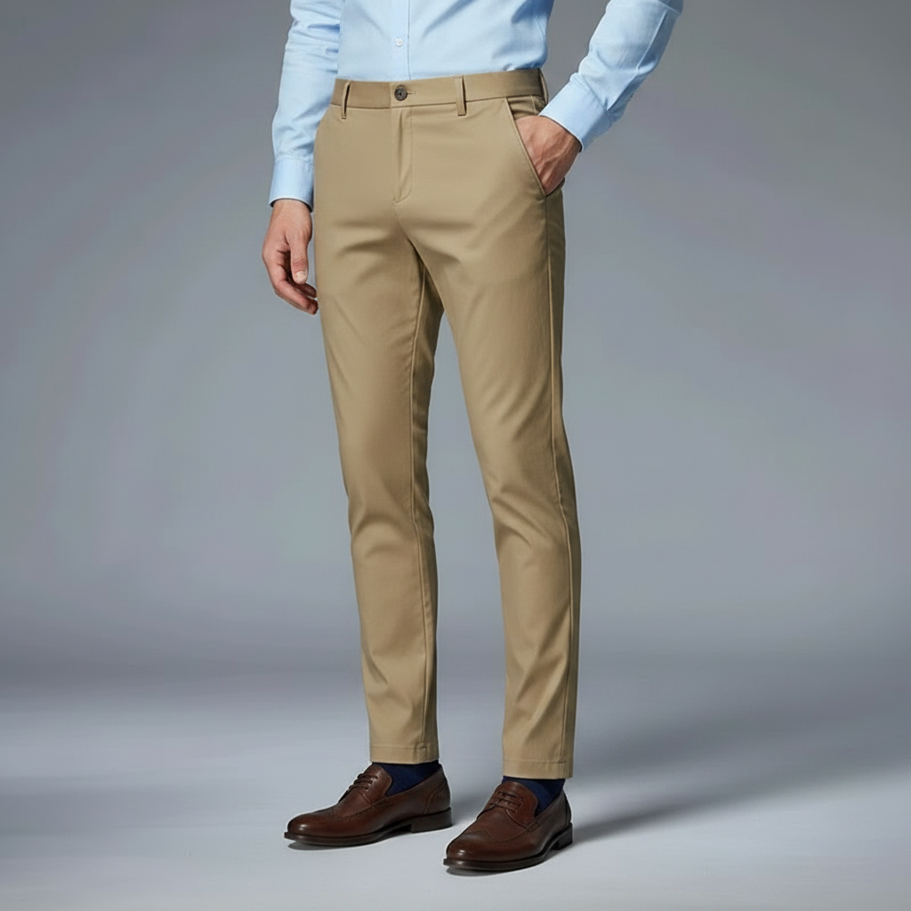 Saul | Men's Slim Fit Stretch Trousers